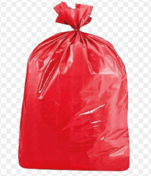 BOLSAS DE RESIDUO 60X90 CM X 10 UNIDADES ROJAS