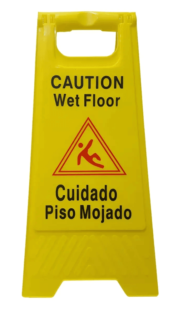 CARTEL PISO MOJADO