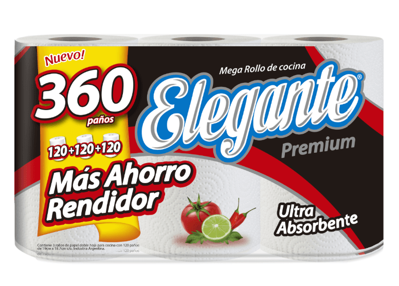 ROLLO DE COCINA X 120P X 3U ELEGANTE