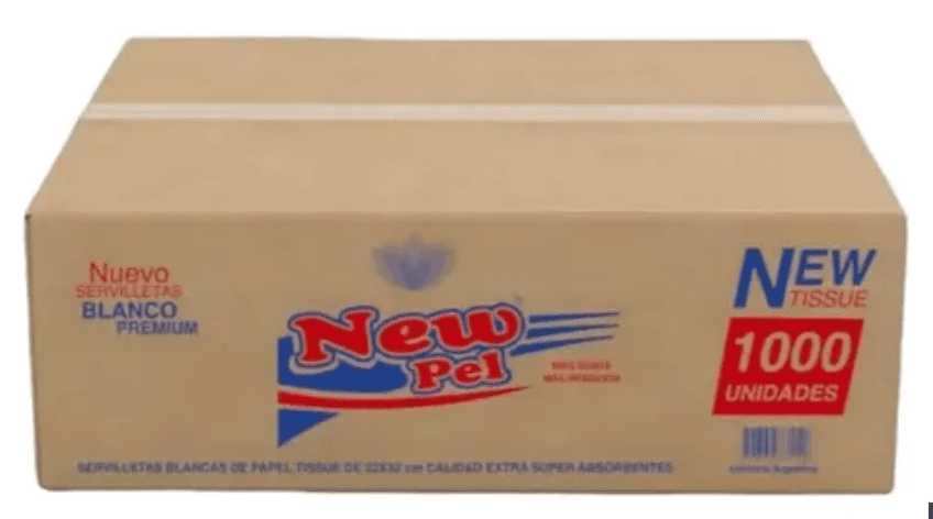 SERVILLETAS 27X32CM X 1000U NEW PELL