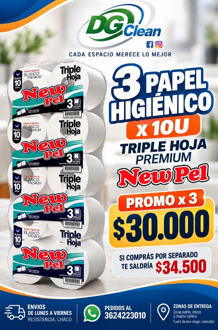 PROMO PAPEL HIGIENICO X 3 BOLSONES!!