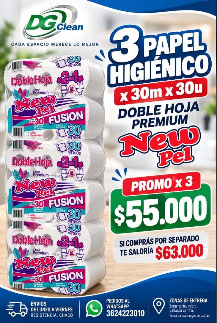 PROMO PAPEL HIGIENICO X 3 BOLSONES!!